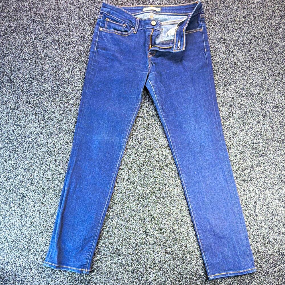 Levi's 712 Slim Women's Dark Wash Blue Mid Rise Skinny 5-Pocket Jeans 30
